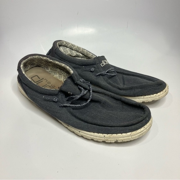 Hey Dude Wally loafers size 14 chambray blue mirage - Picture 3 of 7